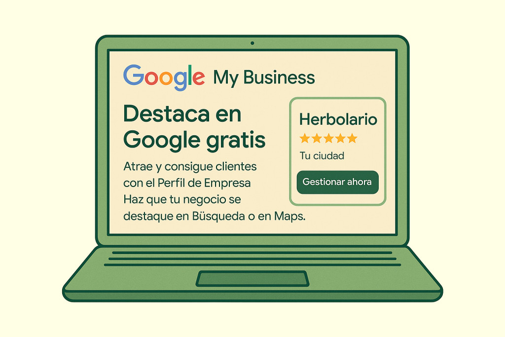Pantalla de inicio de Google My Business