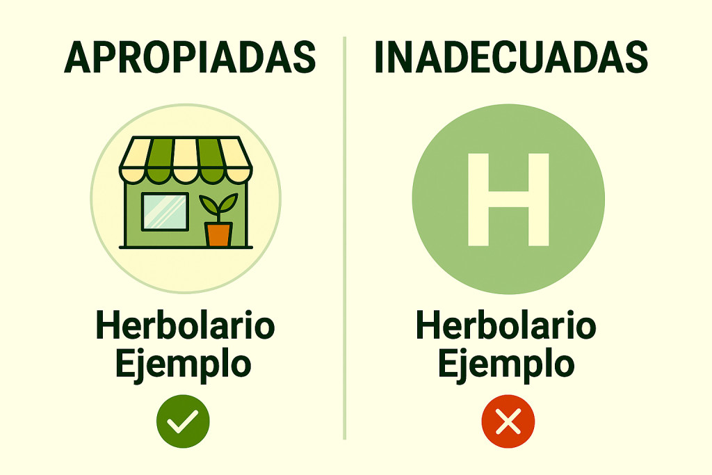 Comparativa de imágenes de perfil correctas e incorrectas