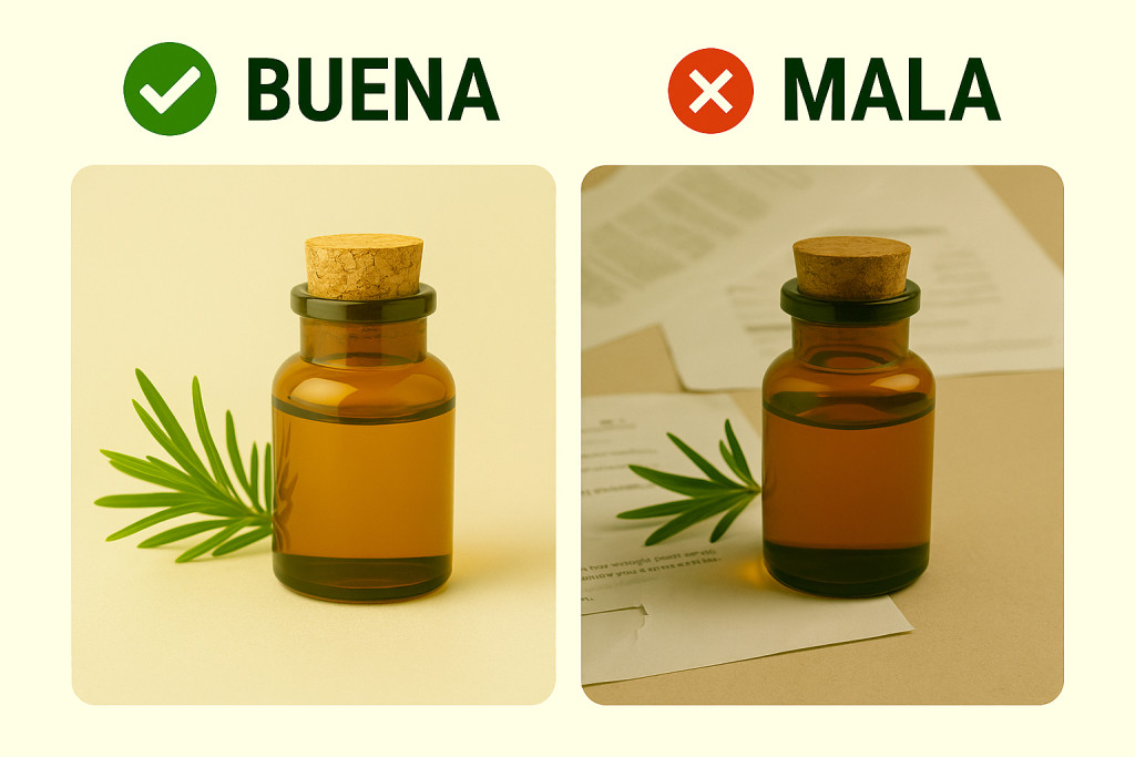Comparativa de buena imagen vs mala imagen para redes sociales